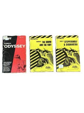 Cliff Notes: Odyssey, The Sound & The Fury, Steppenwolf & Siddhartha, Softcover